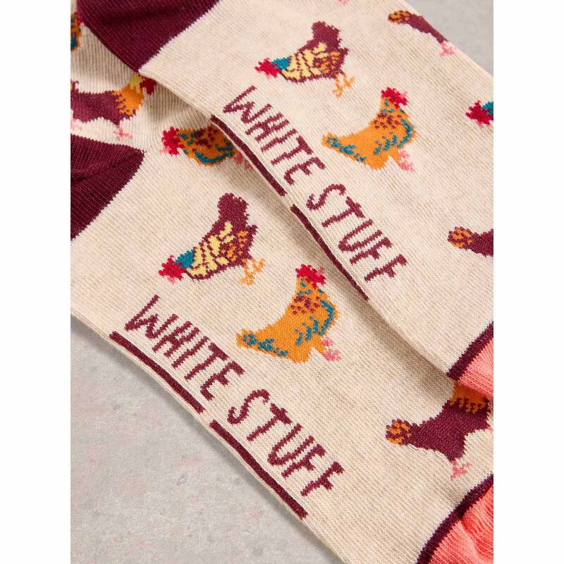 White Stuff Clucky Hens Ankle Sock image number 1